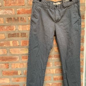H&M men’s gray khaki skinny fit pants 32